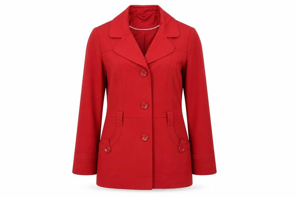 BHS Womens Red   Overcoat Coat Size 16