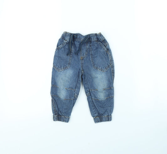 Rebel Baby Blue   Cargo Trousers Size 9 Months