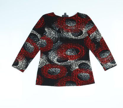 Back view of Saloos women’s black jumper, size UK 12
