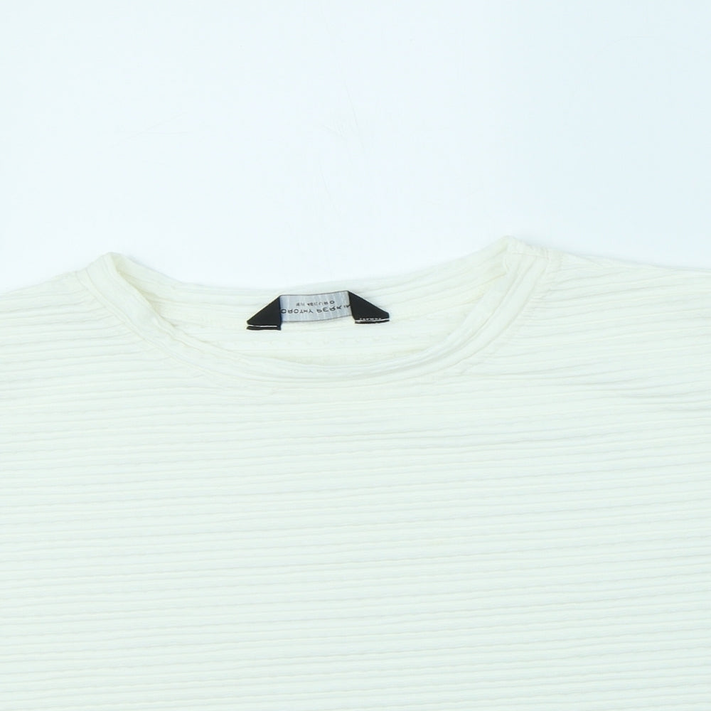 Dorothy Perkins Womens White   Basic T-Shirt Size 16