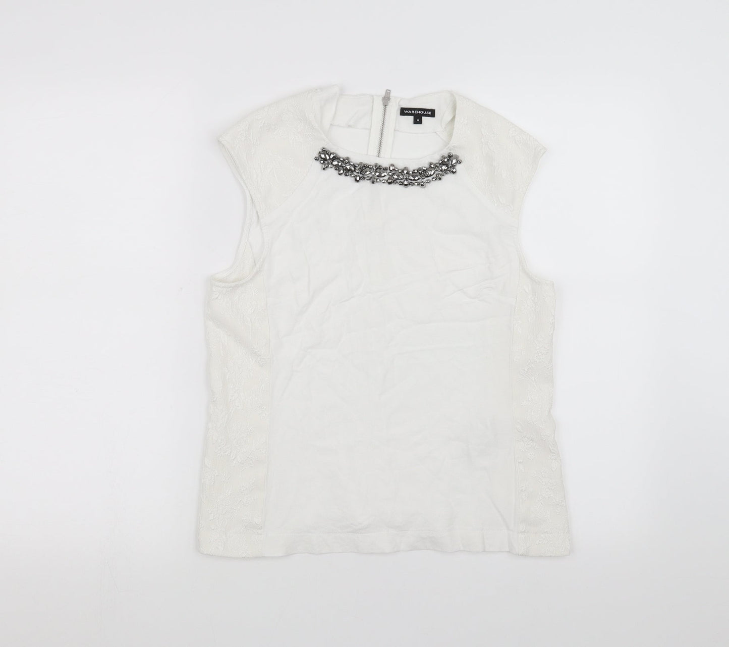 Warehouse Womens White   Basic Tank Size M