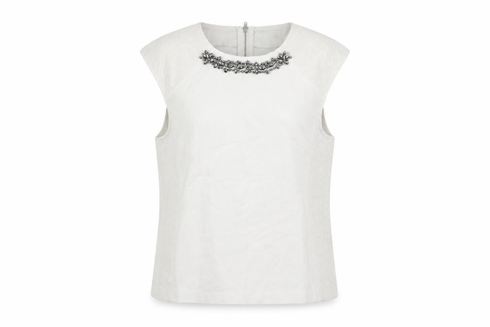Warehouse Womens White   Basic Tank Size M