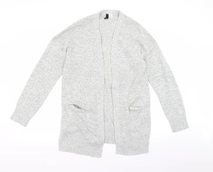 Additional front view of Divided women’s grey cardigan jumper, size M