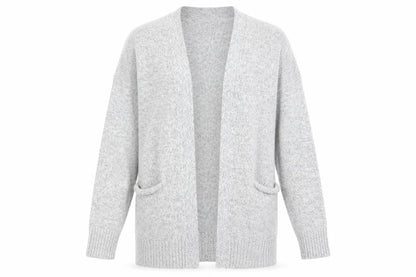 Front view of Divided women’s grey cardigan jumper, size M