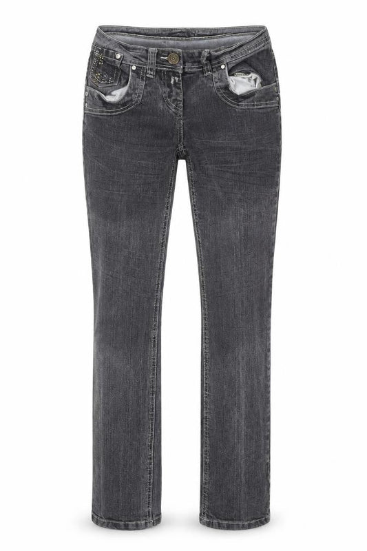 chickster Womens Grey   Tapered Jeans Size 8 L29 in