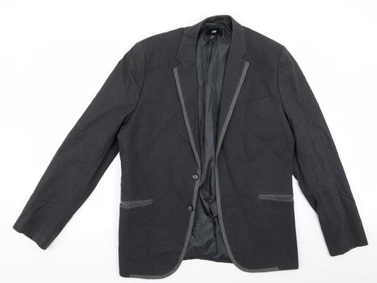 H&M Womens Grey   Trench Coat Coat Size 34