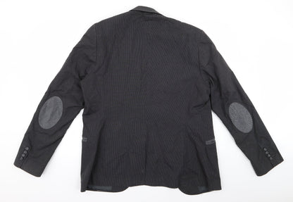 Back view of H&M women’s grey trench coat coat, size UK 34