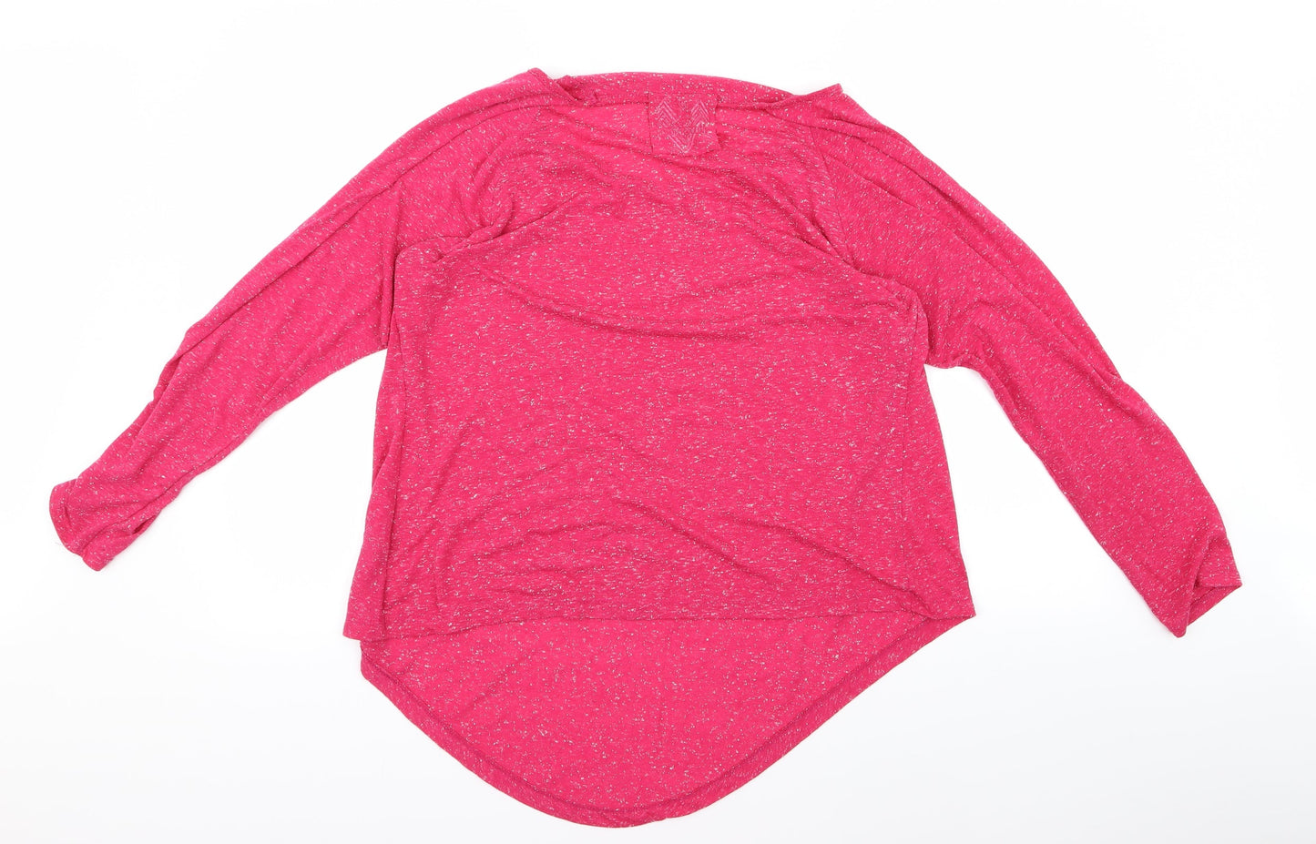 Preworn Womens Pink Paisley  Basic T-Shirt Size 12