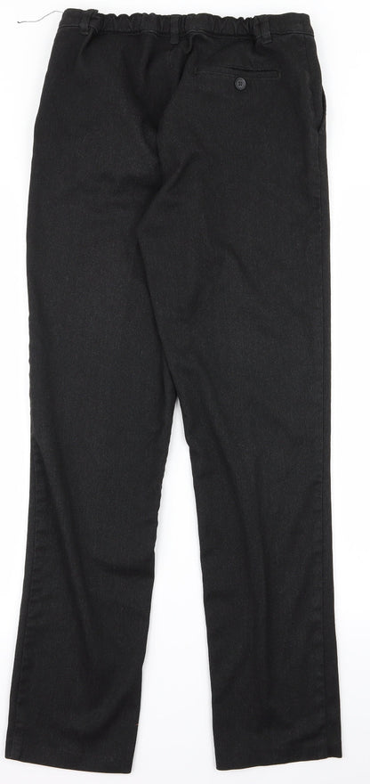 Preloved George Mens Black   Trousers  Size 16 L24 in - Back