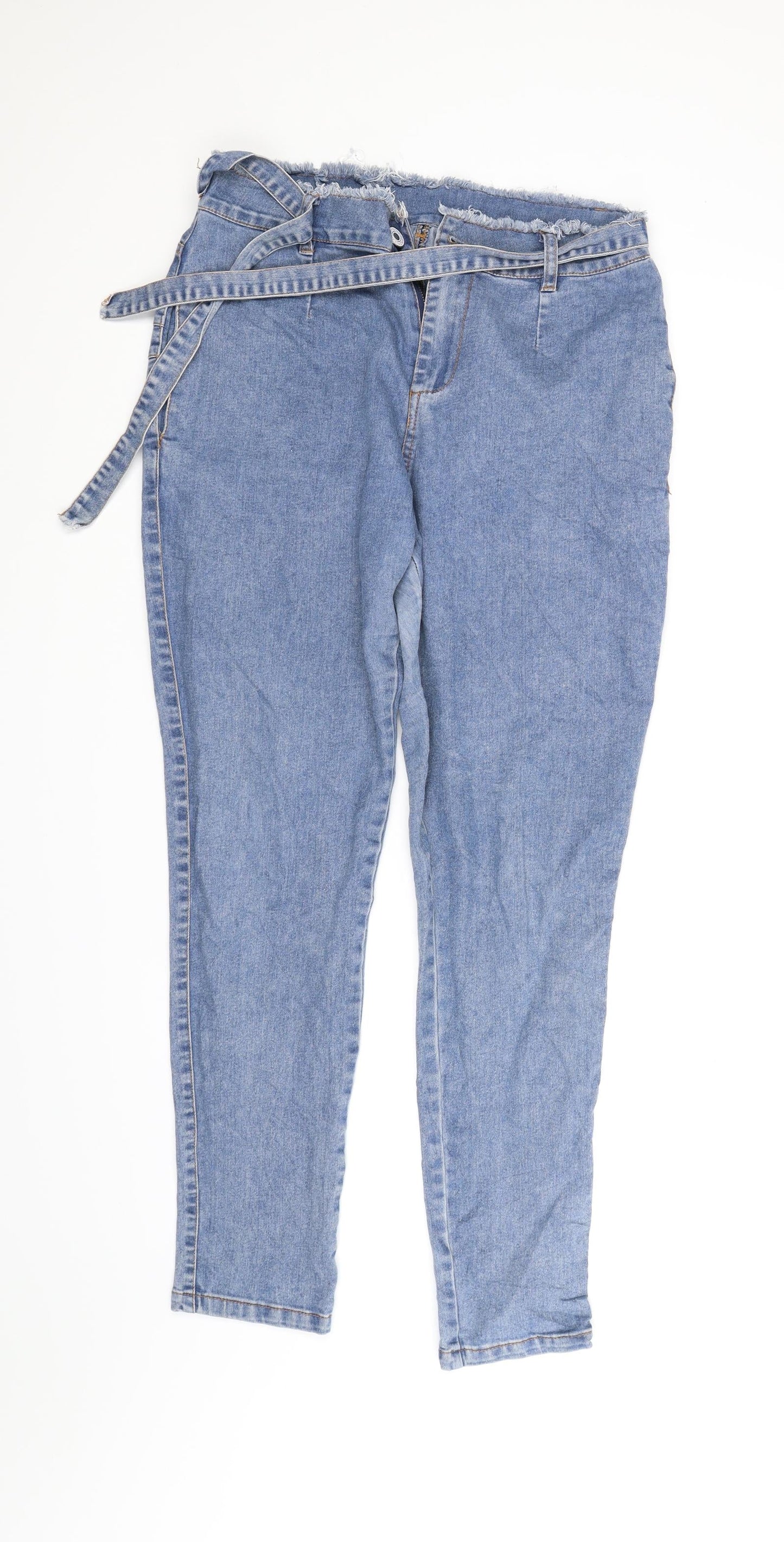 Preworn Womens Blue  Denim Straight Jeans Size 30 in L28 in