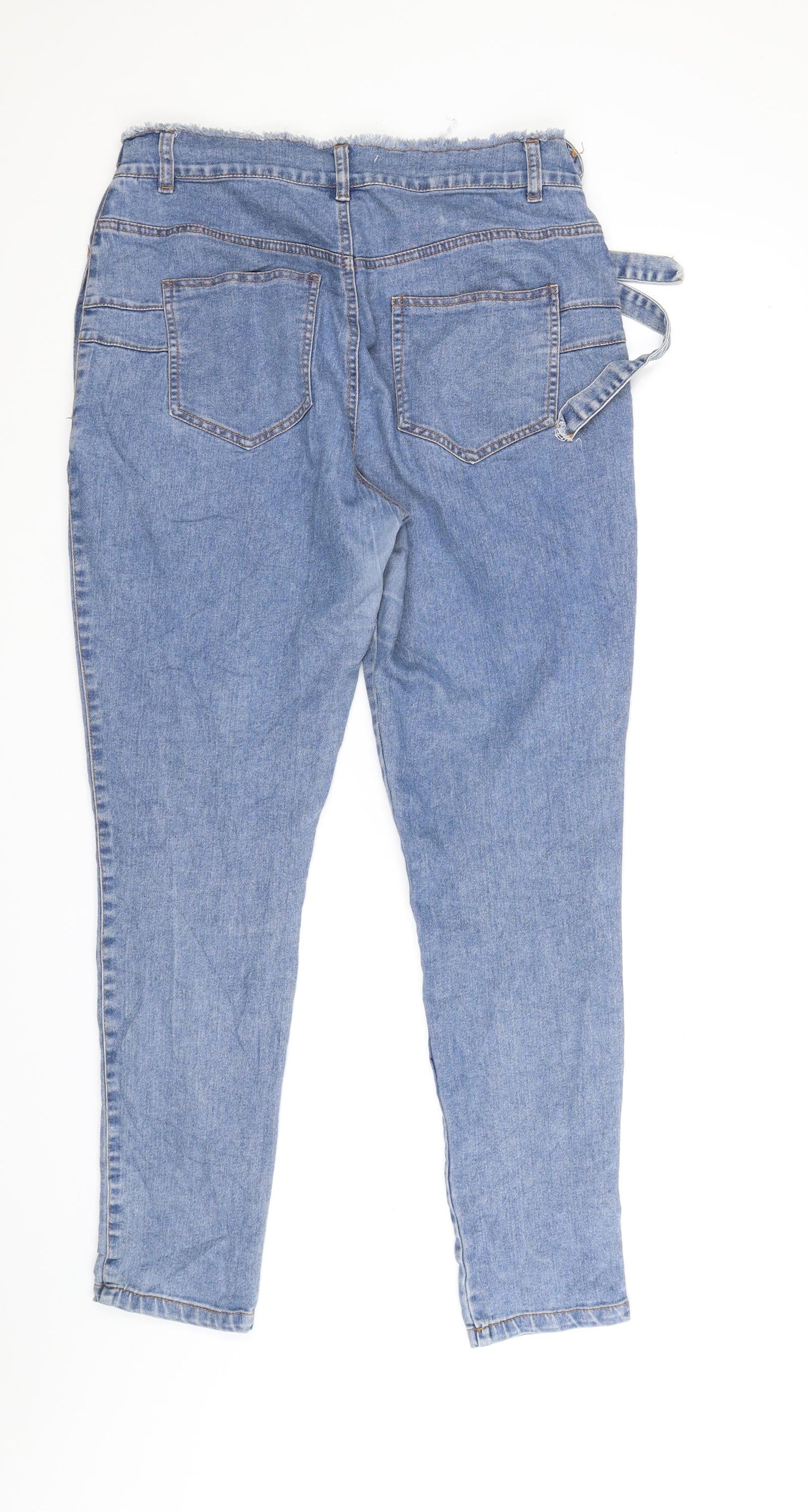 Preworn Womens Blue  Denim Straight Jeans Size 30 in L28 in