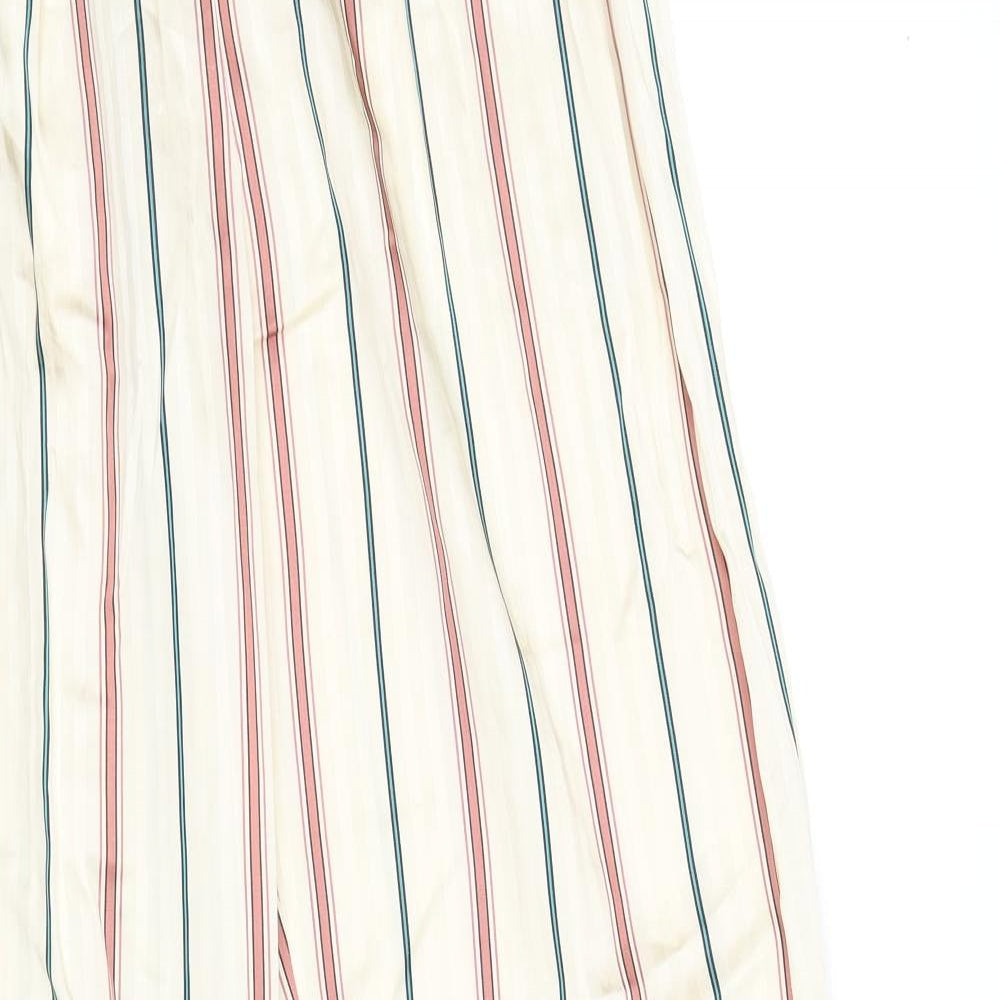 H&M Womens Multicoloured Striped  Trousers  Size 8 L29 in