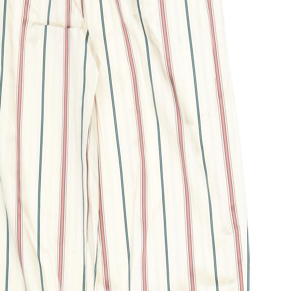 H&M Womens Multicoloured Striped  Trousers  Size 8 L29 in