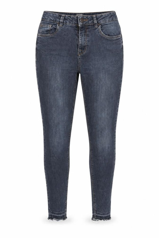 New Look Womens Blue  Denim Tapered Jeans Size 10 L27 in