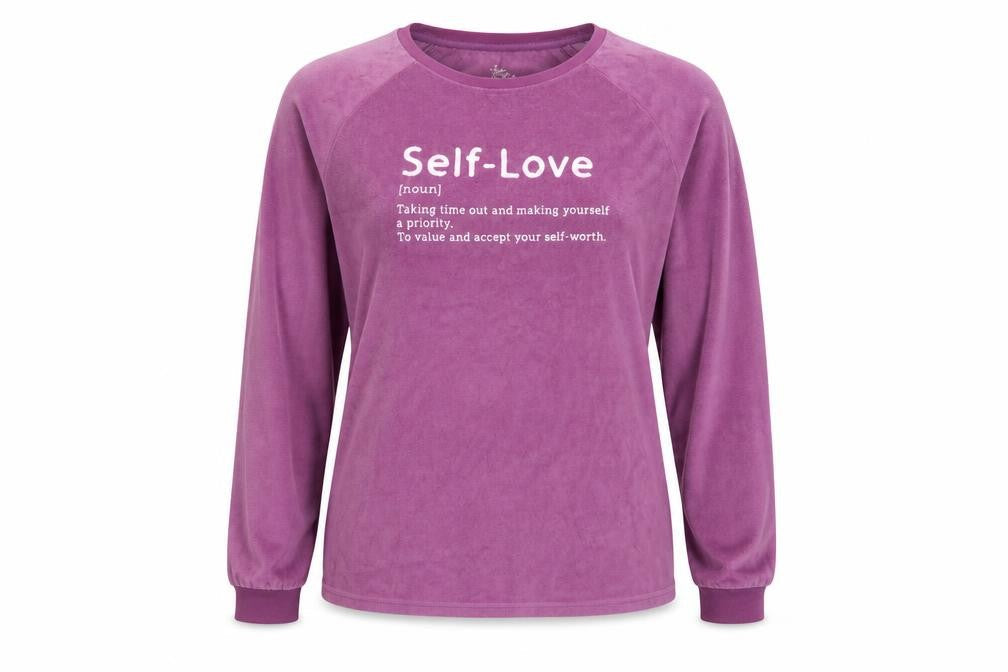 love to lounge Womens Purple   Pullover Sweatshirt Size 14