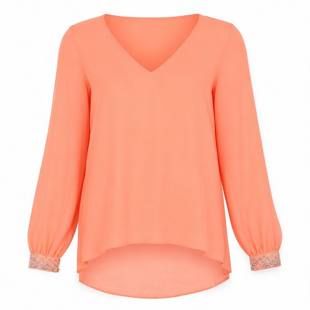 Wallis Womens Orange   Basic Blouse Size 8