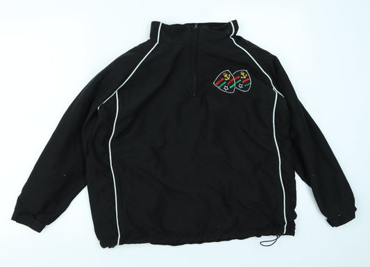 Finden Hales Boys Black   Windbreaker Jacket Size 11-12 Years