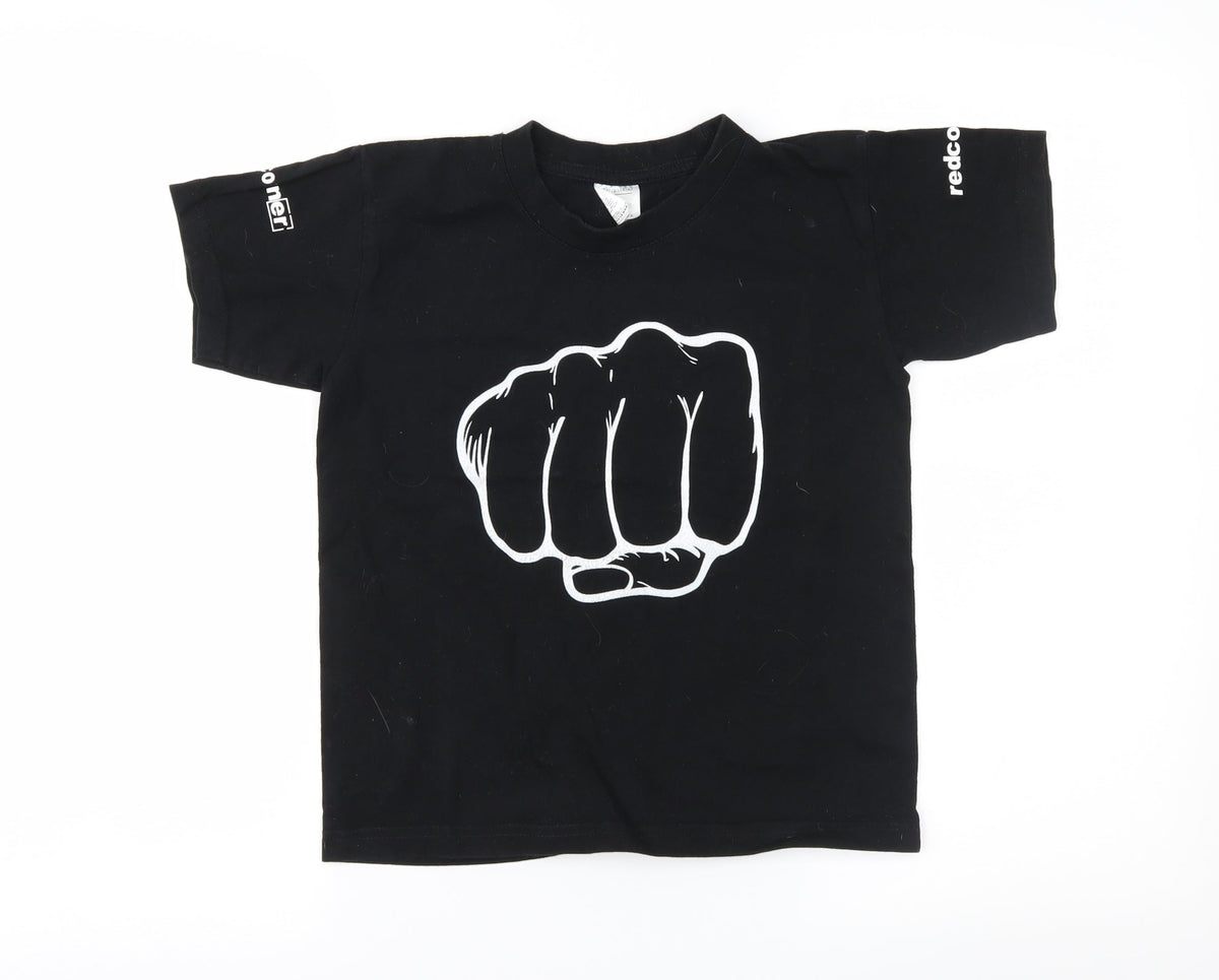 B&C Girls Black   Basic T-Shirt Size 7-8 Years