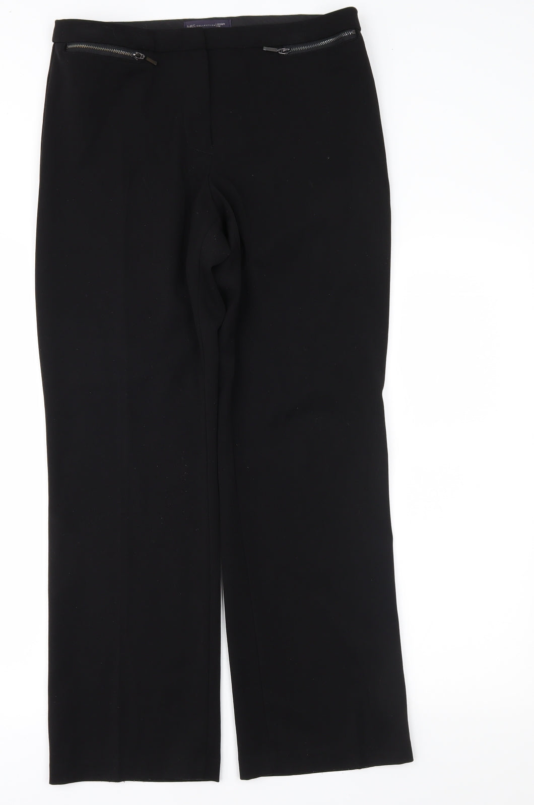 Marks and Spencer Womens Black   Trousers  Size 12 L28 in