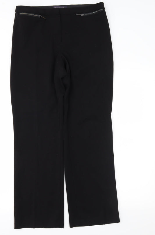 Marks and Spencer Womens Black   Trousers  Size 12 L28 in