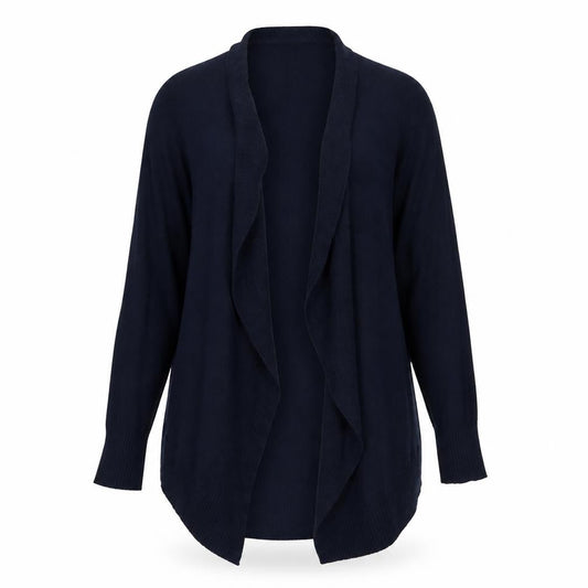 Front view of Tu women’s blue cardigan jumper, size UK 8
