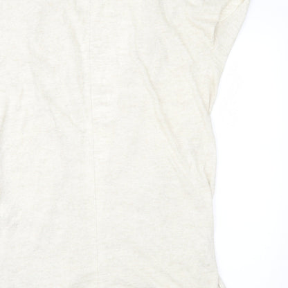 Brand and care label for Next women’s beige cardigan jumper, size UK 10