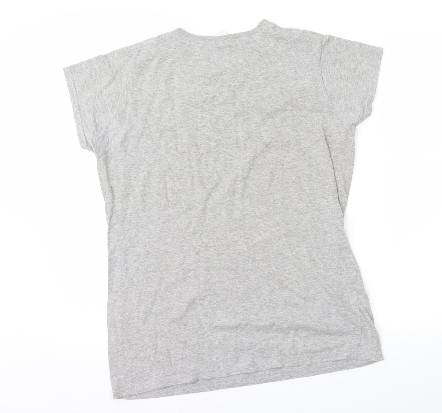 Gildan Womens Grey   Basic T-Shirt Size L