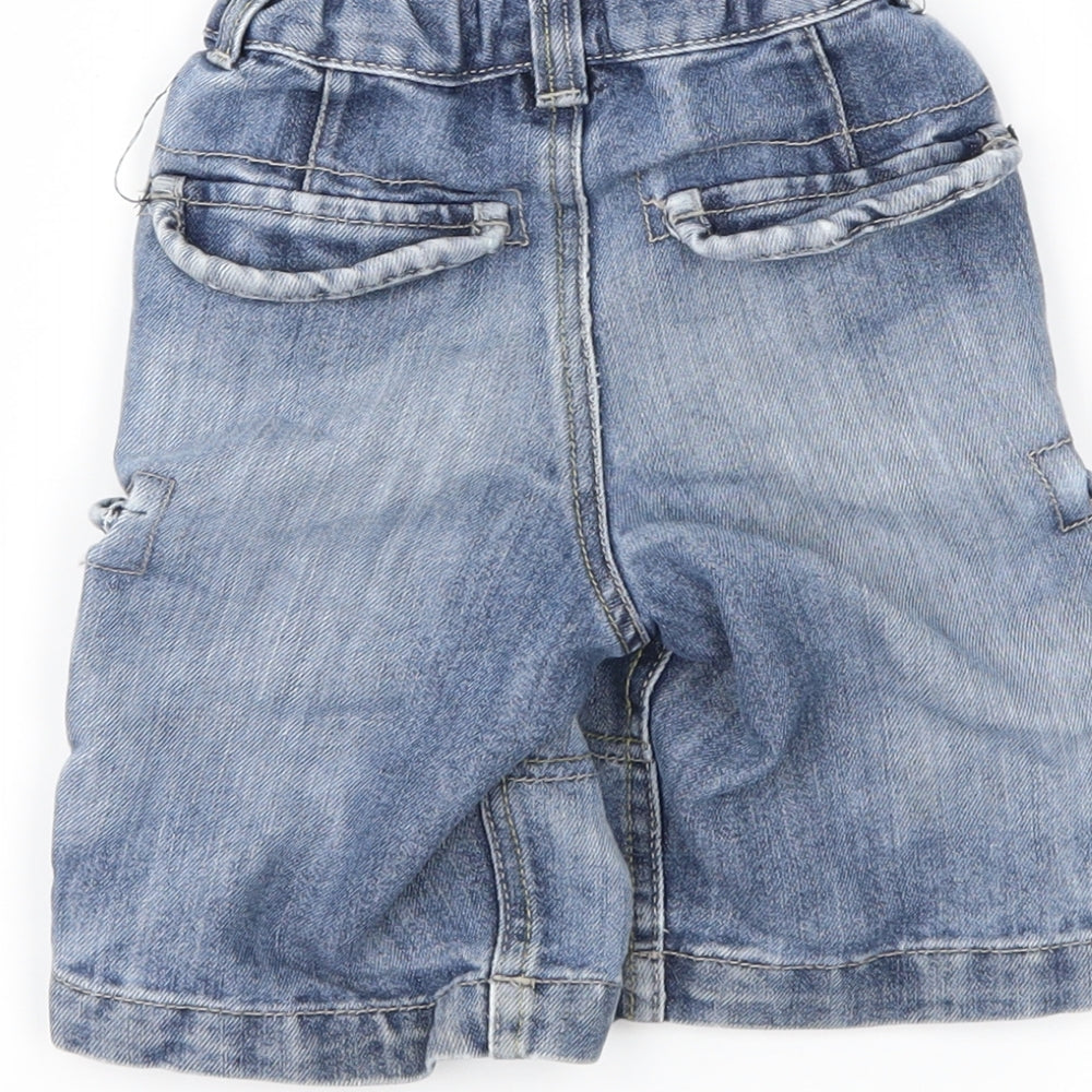 Denim & Co. Boys Blue  Denim Cargo Shorts Size 3-4 Years