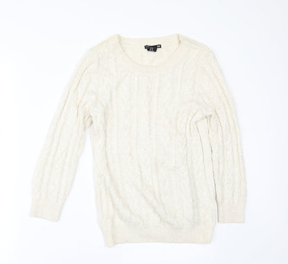 Additional front view of H&M women’s ivory jumper, size XS