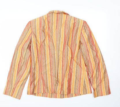Back view of Fisser women’s multicoloured jacket blazer, size UK 12