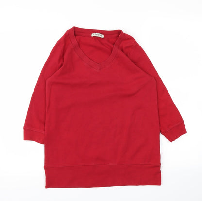 Front view of Cherokee women’s red jumper, size UK 16