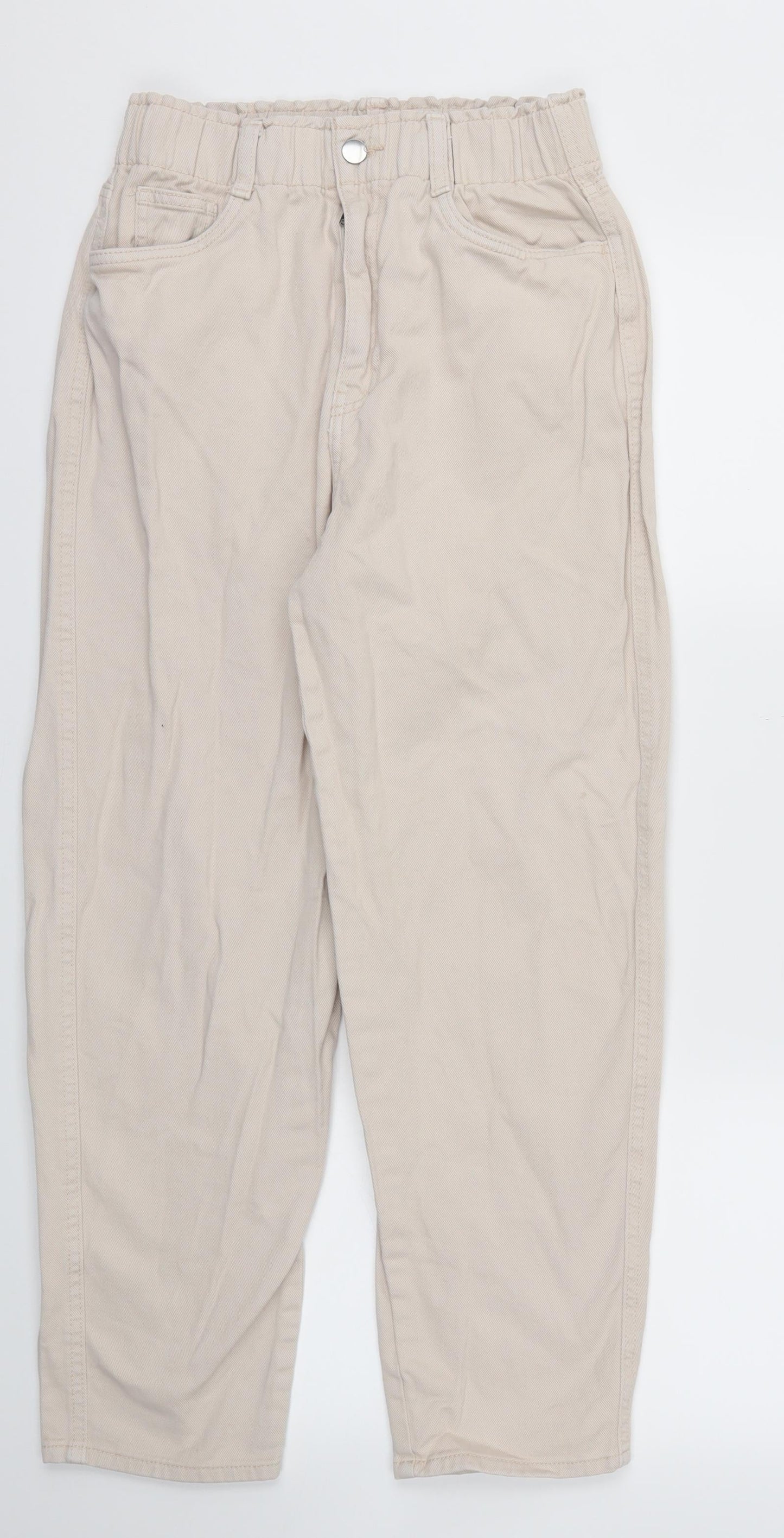 H&M Womens Ivory Houndstooth  Skinny Jeans Size 6 L26 in - Stretch waistband