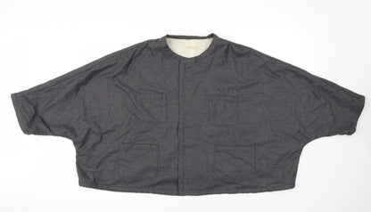 Additional front view of toohot women’s grey jacket, size UK 2