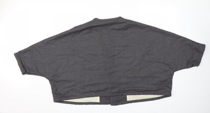 Back view of toohot women’s grey jacket, size UK 2