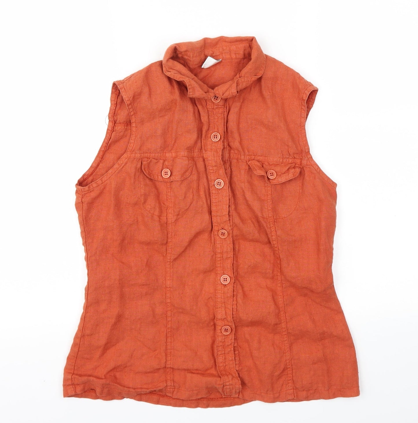 ICE Womens Orange   Basic T-Shirt Size L