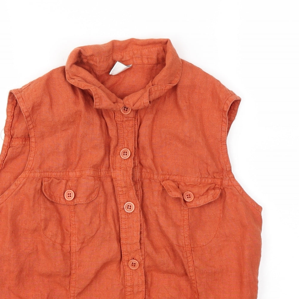 ICE Womens Orange   Basic T-Shirt Size L