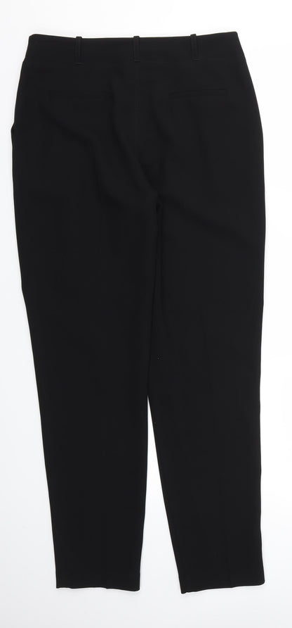 Back view of George women’s black trousers, size UK 10, 29-inch leg