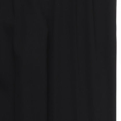 Close-up detail of George women’s black trousers, size UK 10, 29-inch leg