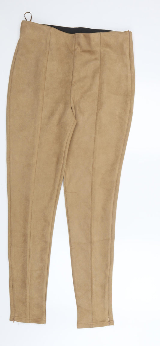 In the Style Womens Beige   Trousers  Size 16 L30.5 in