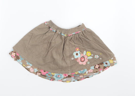 TU Girls Beige   A-Line Skirt Size 9-12 Months