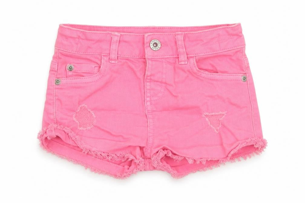 Blue Zoo Girls Pink  Denim Boyfriend Shorts Size 5 Years
