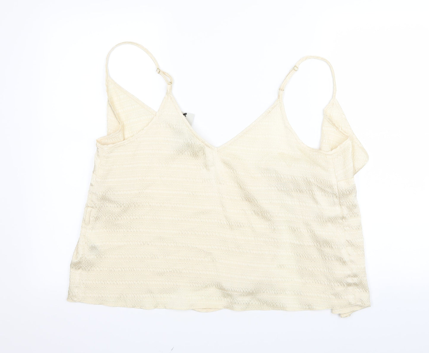 River Island Womens Ivory   Basic Tank Size 16