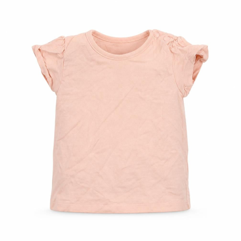 Nutmeg Girls Pink   Basic T-Shirt Size 3-6 Months