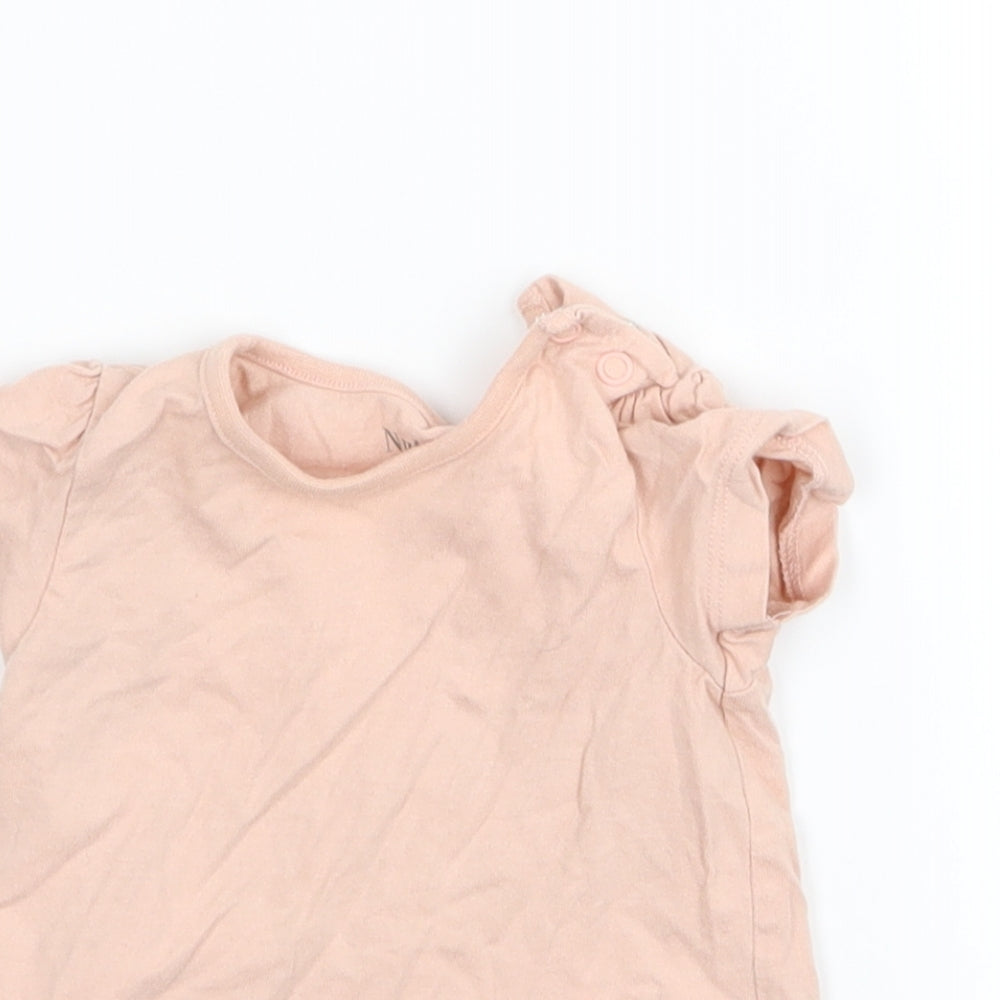 Nutmeg Girls Pink   Basic T-Shirt Size 3-6 Months