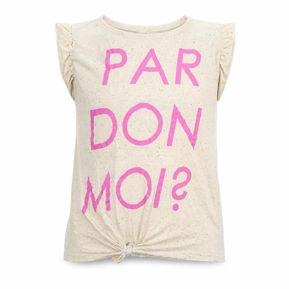 YD Girls Beige   Basic T-Shirt Size 10 Years
