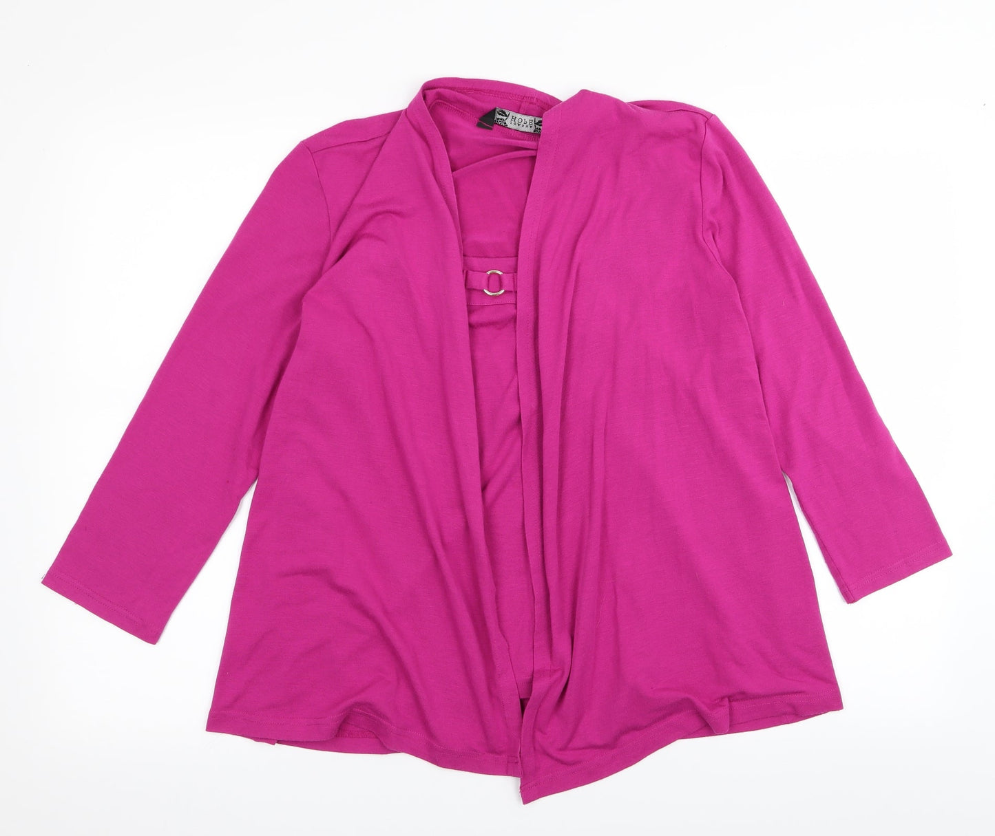 Joanna Hope Womens Pink   Basic T-Shirt Size 12  - cardigan/top