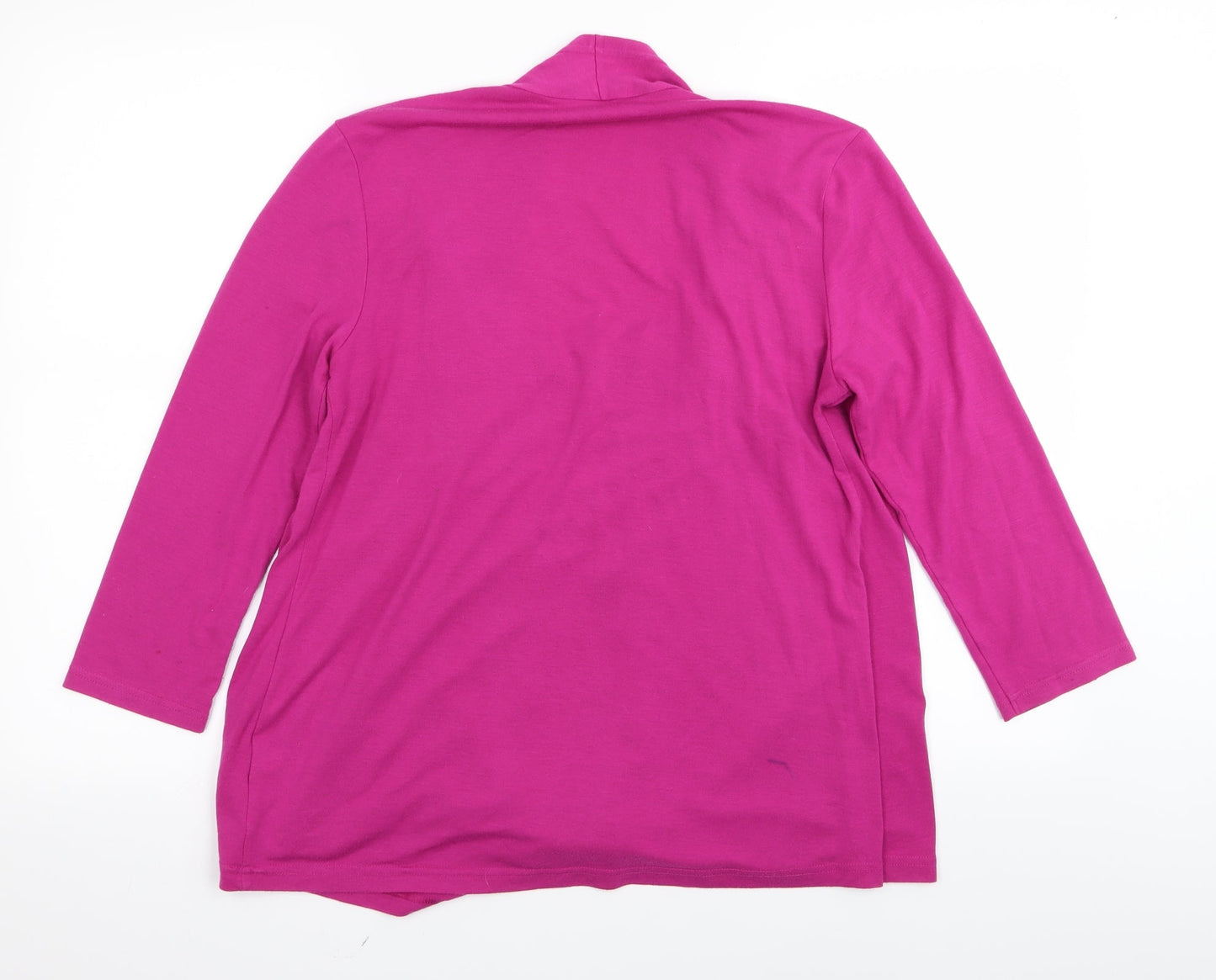 Joanna Hope Womens Pink   Basic T-Shirt Size 12  - cardigan/top