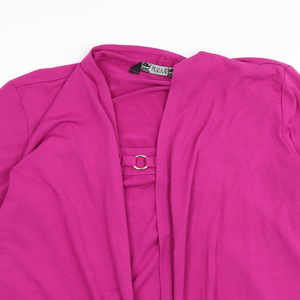 Joanna Hope Womens Pink   Basic T-Shirt Size 12  - cardigan/top