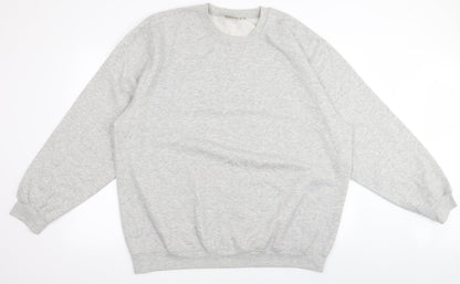 Additional front view of ZANTOS men’s grey jumper, size 2XL