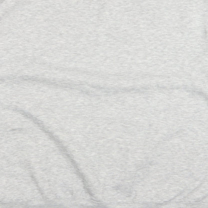 Brand and care label for ZANTOS men’s grey jumper, size 2XL